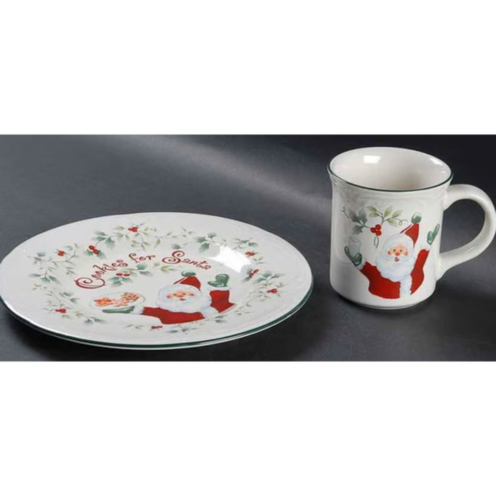 Pfaltzgraff Winterberry Cookies and Milk for Santa - Picture 3 of 3